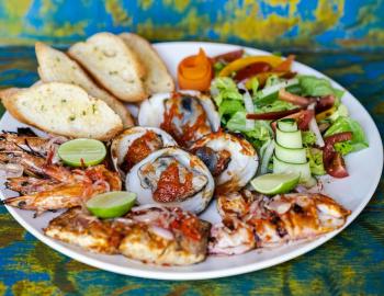 yummy seafood goatfeathers