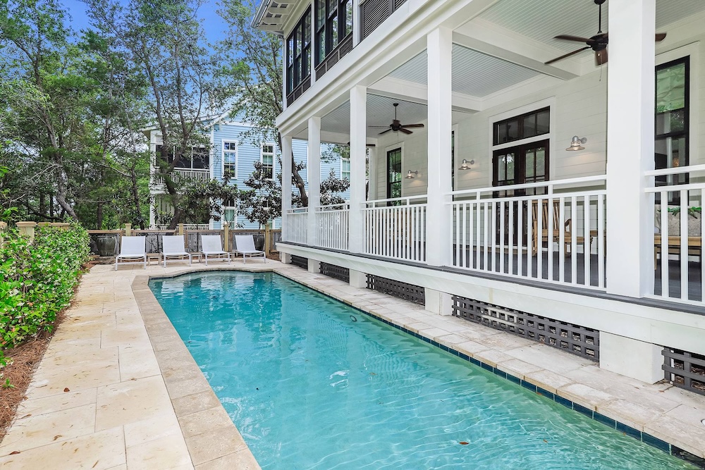 Image of the pool at the rental 313 Western Lake Drive.