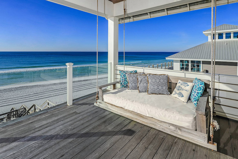 A beachfront balcony on 30A