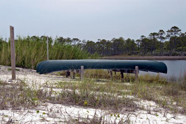 canoe at grayton beach state park