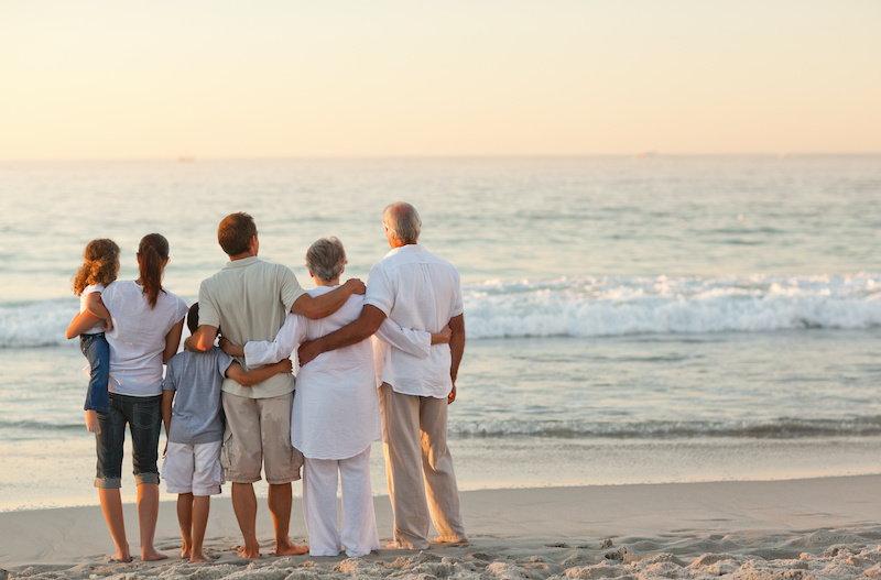 Family on Beach 30A