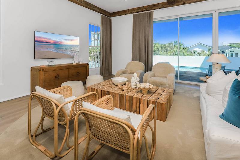 A professionally decorated 30A vacation rental